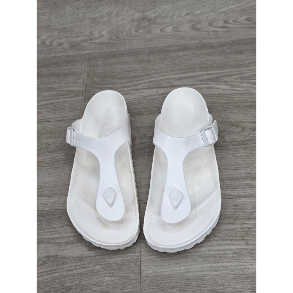 Birkenstock Gizeh Essentials EVA Thong Sandal White sz 39 L8 M6
